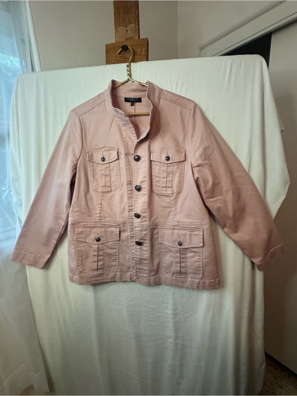 Talbots petite plus Light Pink Utility Blazer